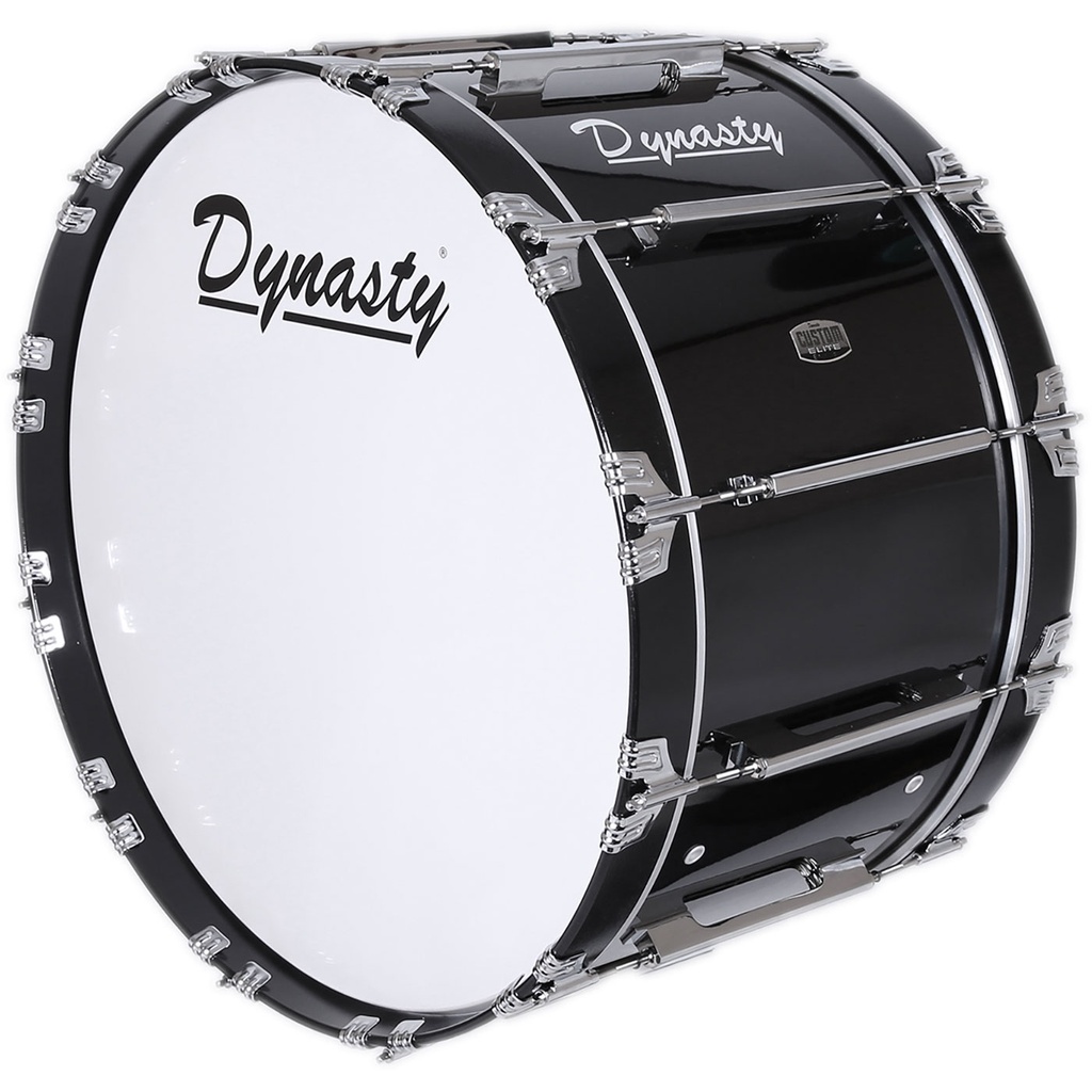 Dynasty 22" x 14" Marching Bass w/ Chrome in Black