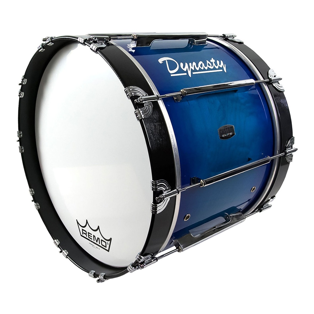 [MB-22CL] Dynasty 22" x 14" Marching Bass w/ Chrome in Lacquer