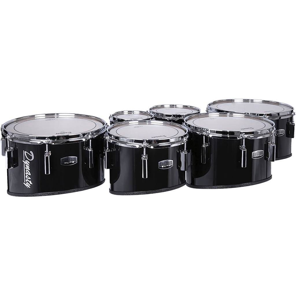 [MT-S680234R1595] Dynasty 6-8-10-12-13-14" Marching Tenors w/ Chrome in Black