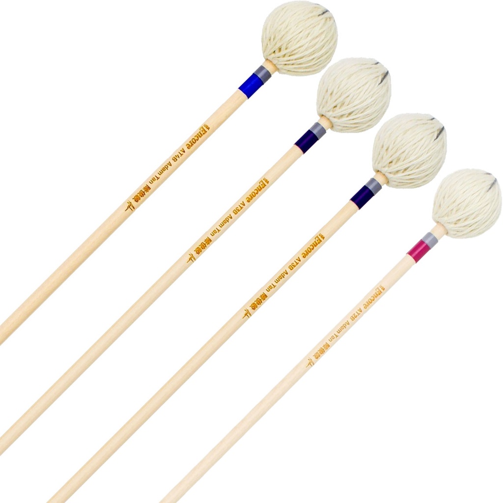 [ATGRADB] Encore Mallets Adam Tan Signature Graduated Set Marimba Mallets w/ Birch