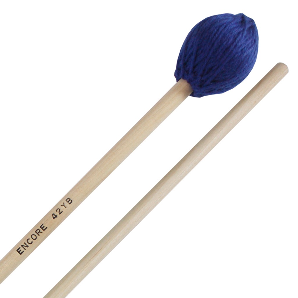 [42YB] Encore Mallets Blue Medium Hard Yarn Marimba Birch
