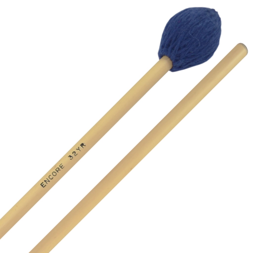 [32YR] Encore Mallets Blue Medium Hard Yarn Marimba Rattan