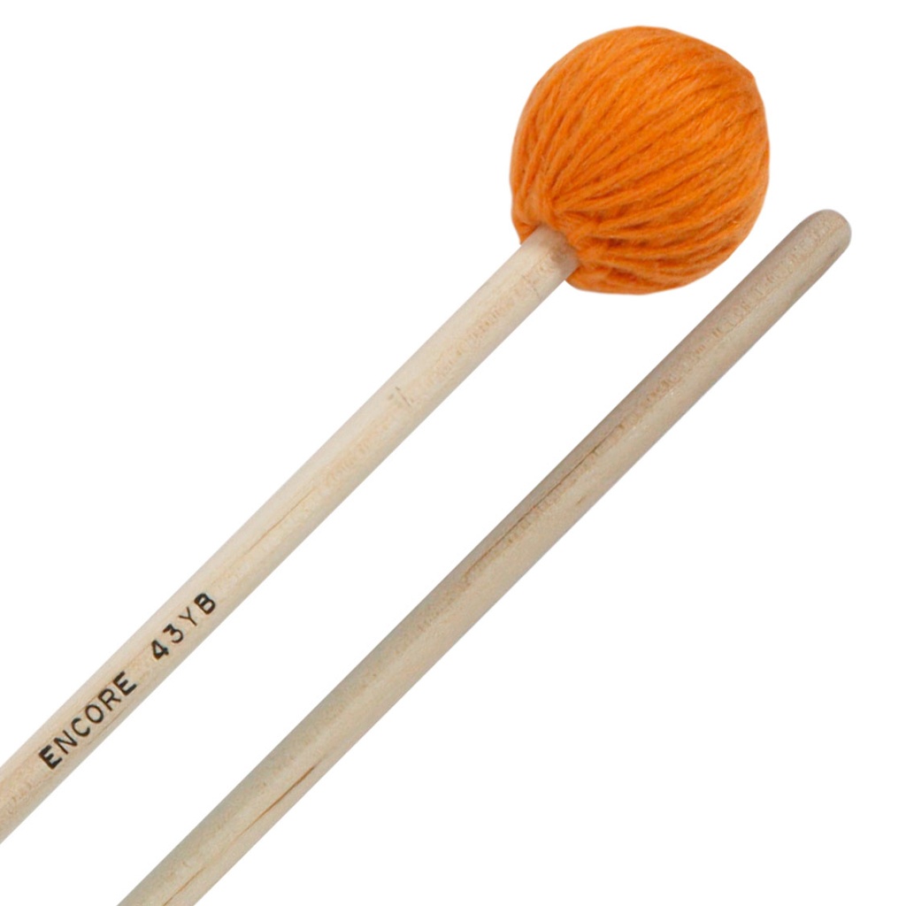 [43YB] Encore Mallets Orange Medium Soft Yarn Marimba Birch