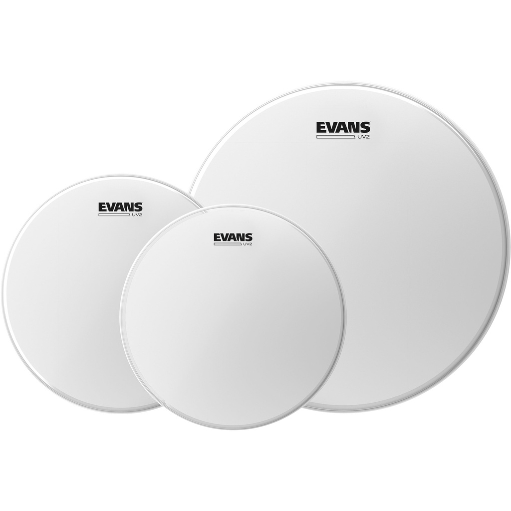 [ETP-UV2-F] Evans 10"/12"/14" UV2 Coated Fusion Tom Head Pack