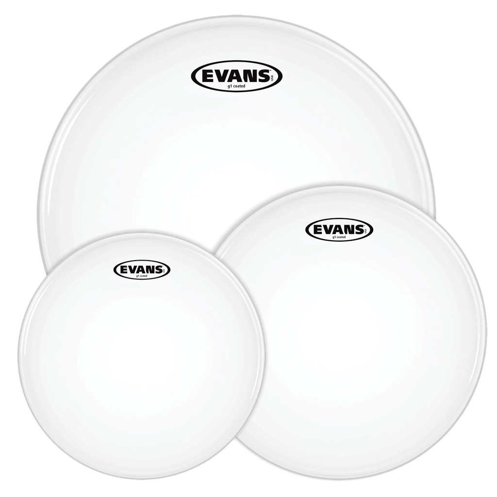 [ETP-G1CTD-R] Evans 10"/12"/16" G1 Coated Rock Tom Head Pack