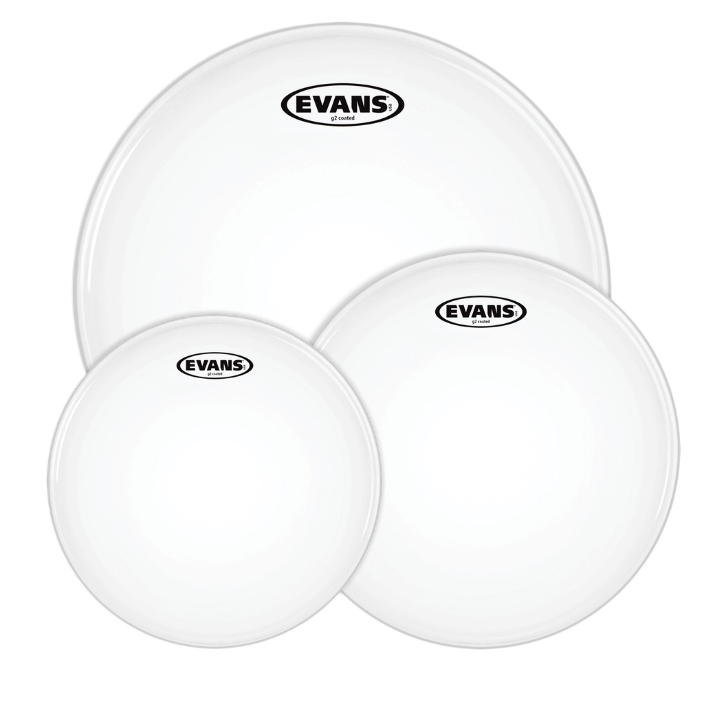 [ETP-G2CTD-R] Evans 10"/12"/16" G2 Coated Rock Tom Head Pack
