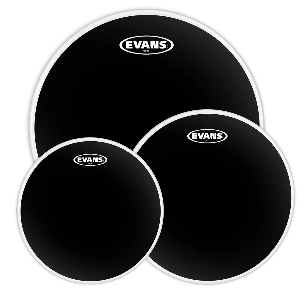 [ETP-ONX2-R] Evans 10"/12"/16" Onyx Rock Tom Head Pack