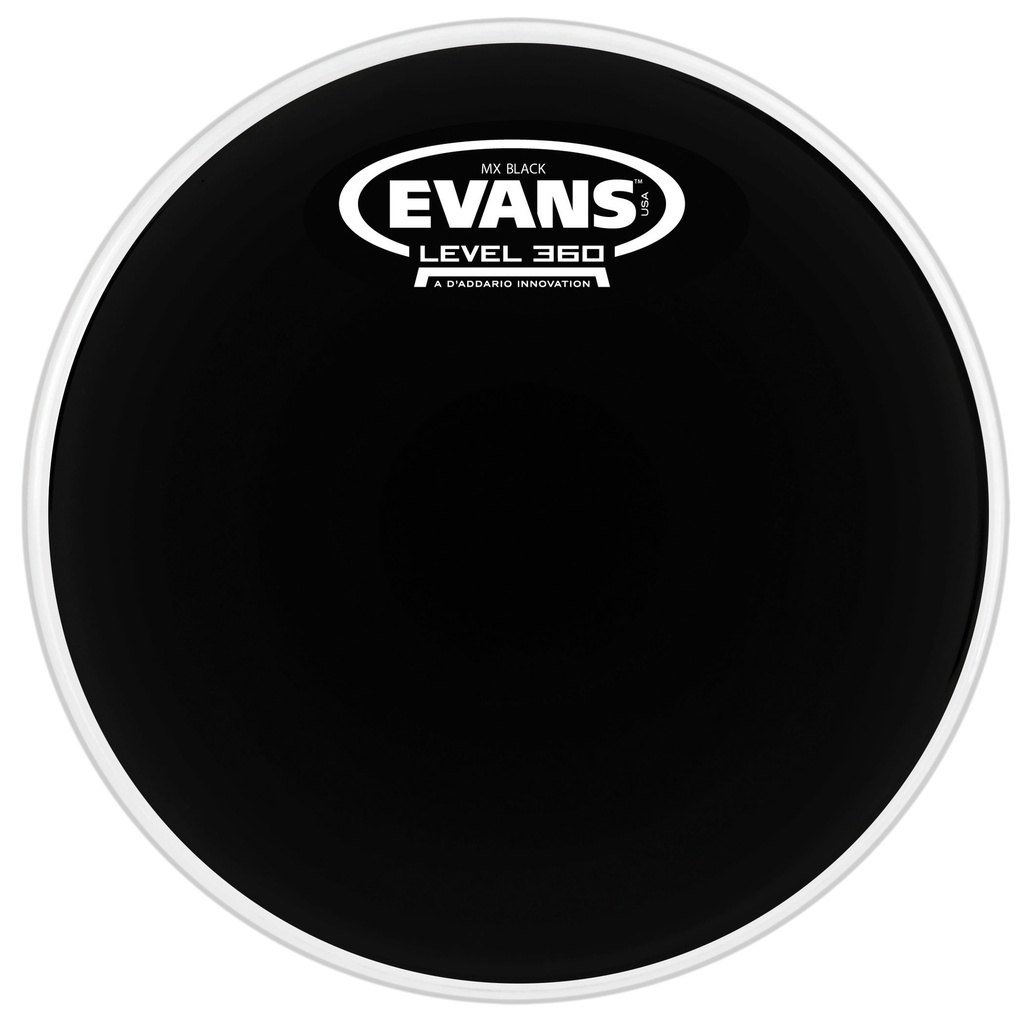 Evans 12" MX Black Marching Tenor Head