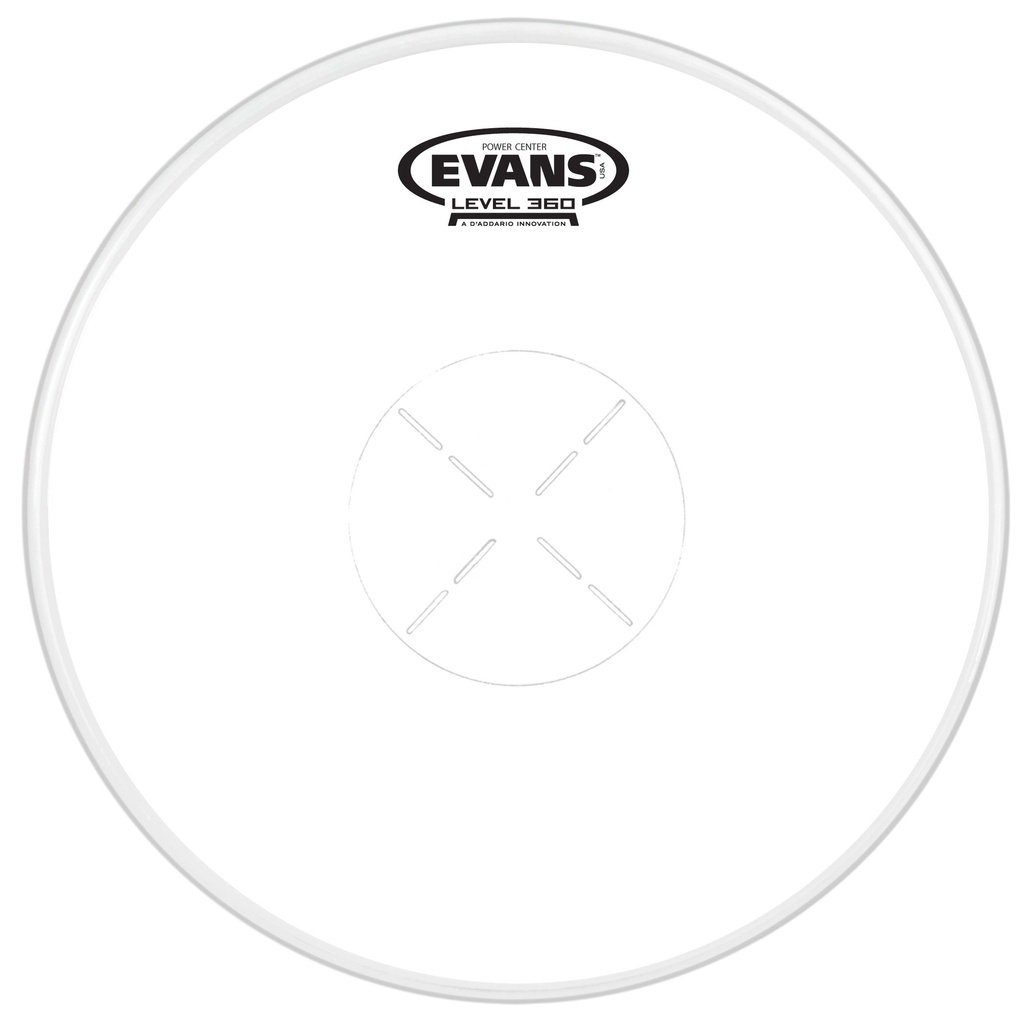 Evans 14" Power Center Snare Top Head