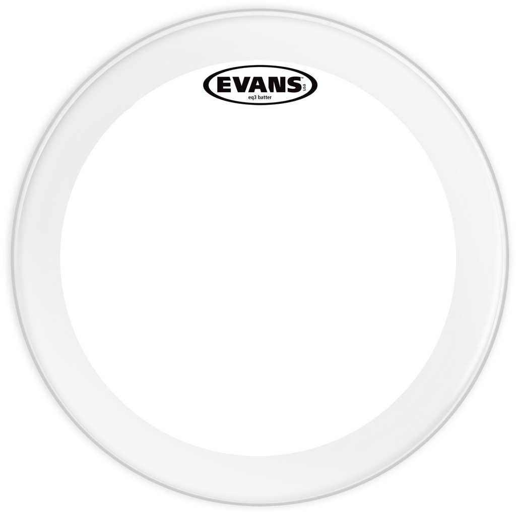 Evans 20" EQ3 Clear Bass Head