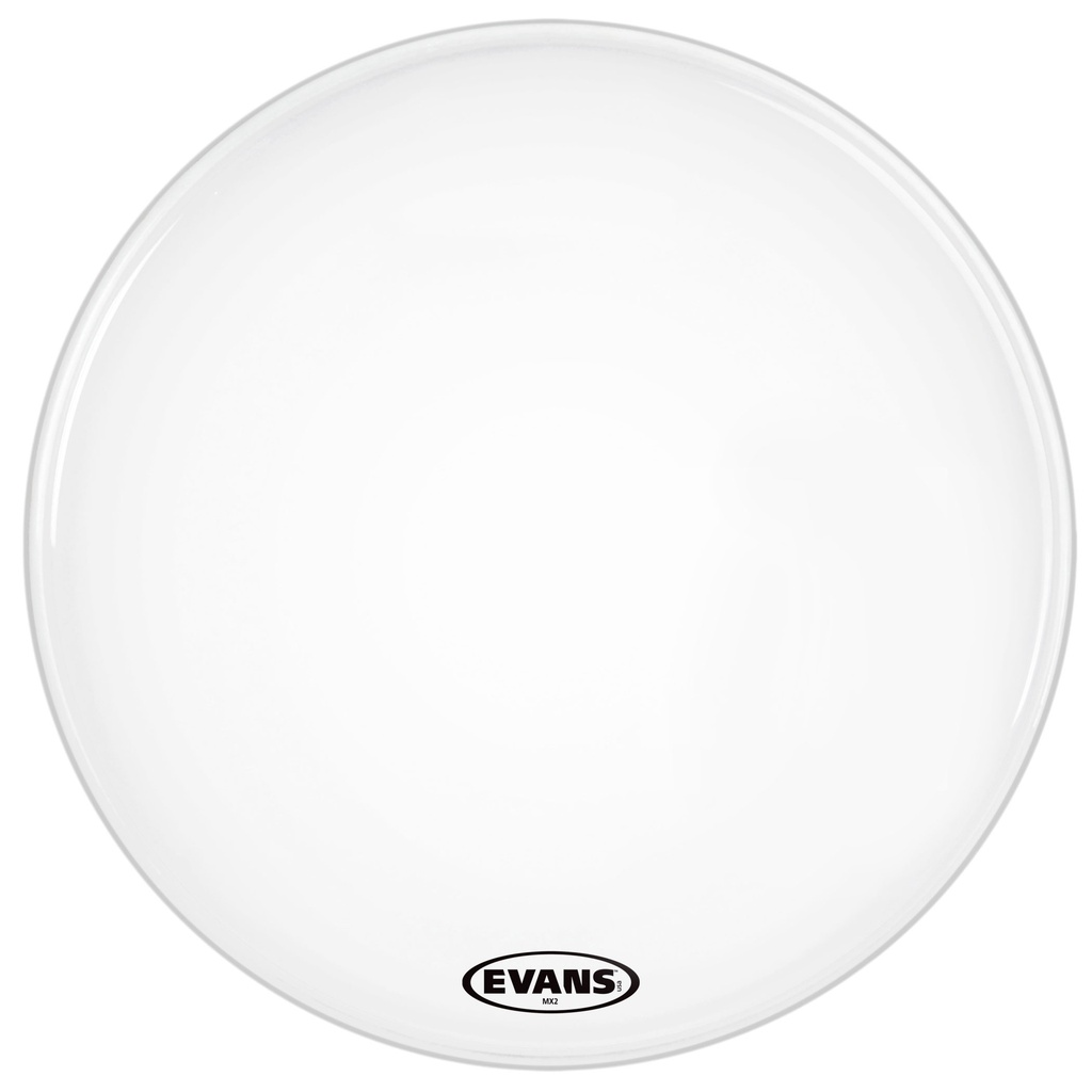 [BD22MX2W] Evans 22" MX2 White Marching Bass Head