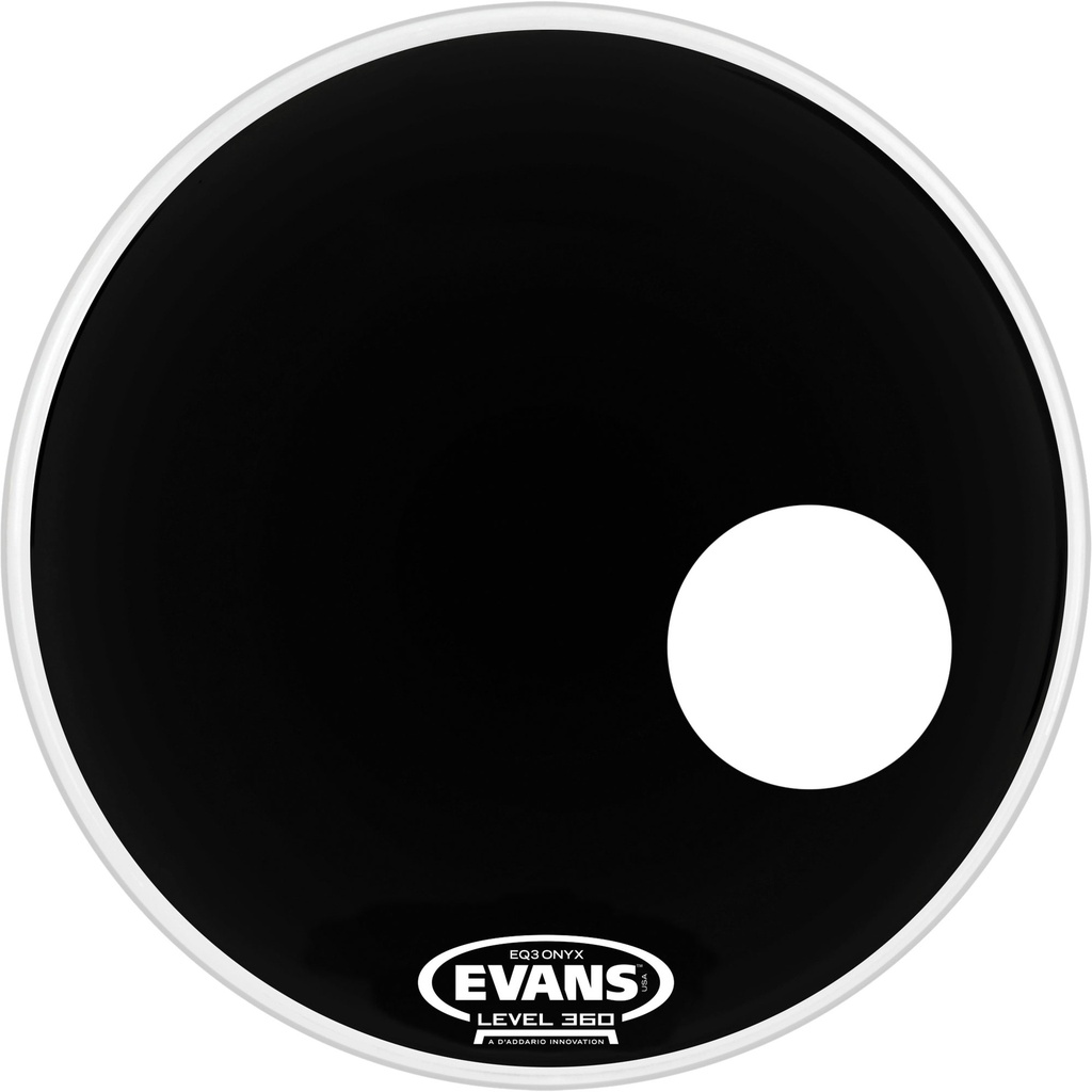 [BD26RONX] Evans 26" EQ3 Onyx Resonant Bass Head