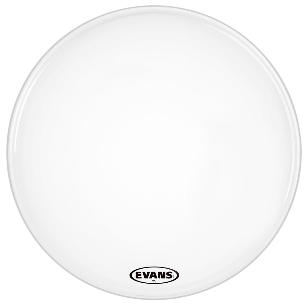[BD26MX2W] Evans 26" MX2 White Marching Bass Head