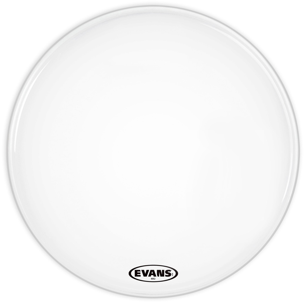 Evans 32" MX2 White Marching Bass Head