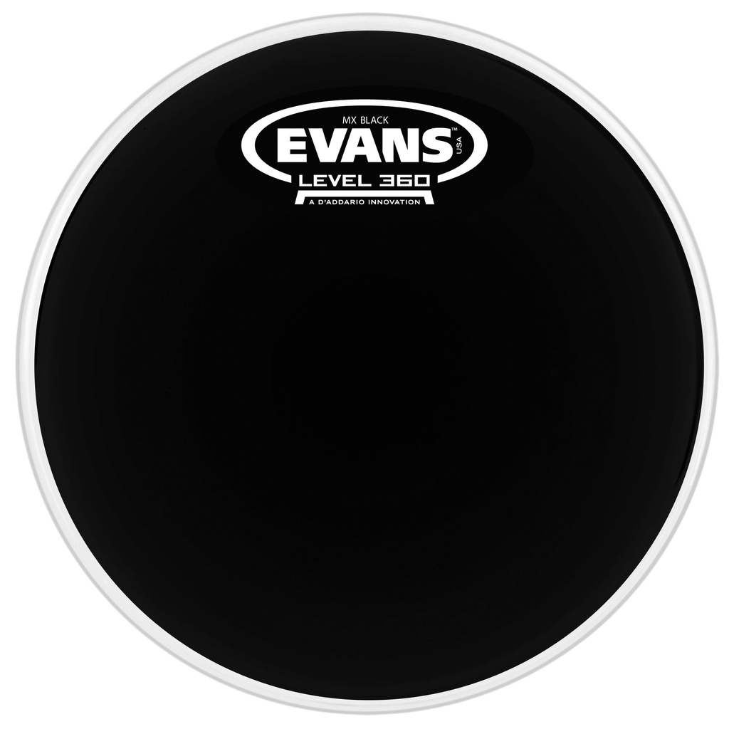 Evans 6" MX Black Marching Tenor Head