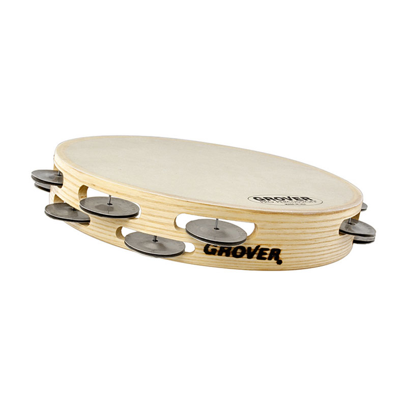[T2/GS-B] Grover Pro 10" Bantamweight German Silver Tambourine