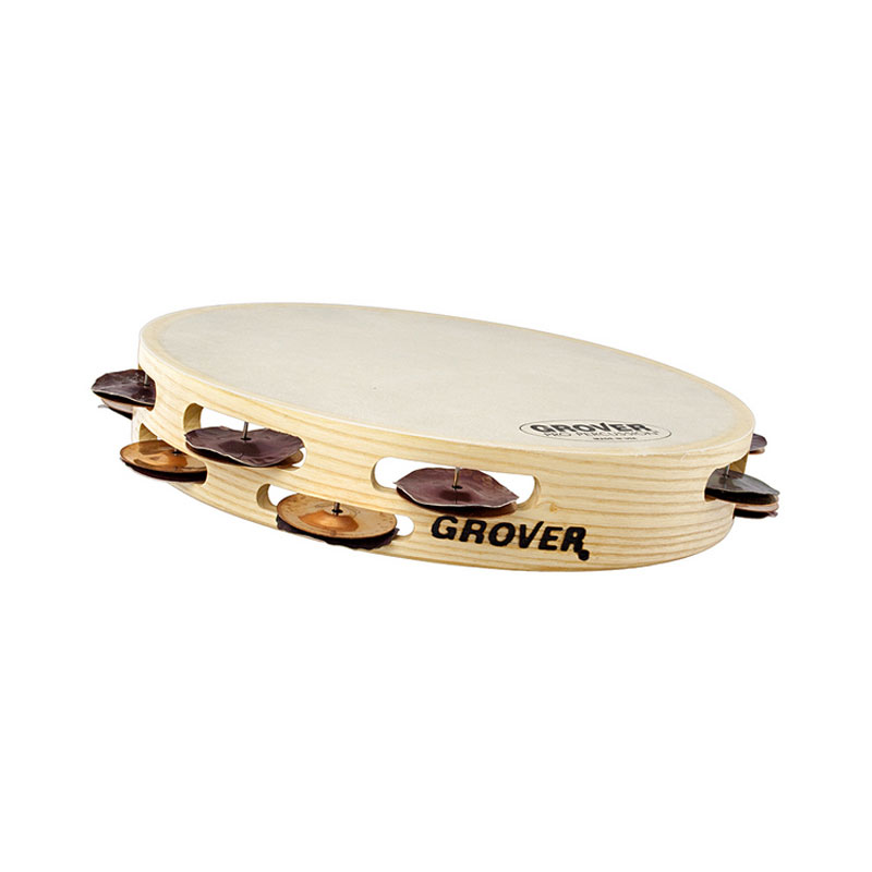 [T2/HTSPH-B] Grover Pro 10" Bantamweight Silver/Phosphor Bronze Combo Tambourine