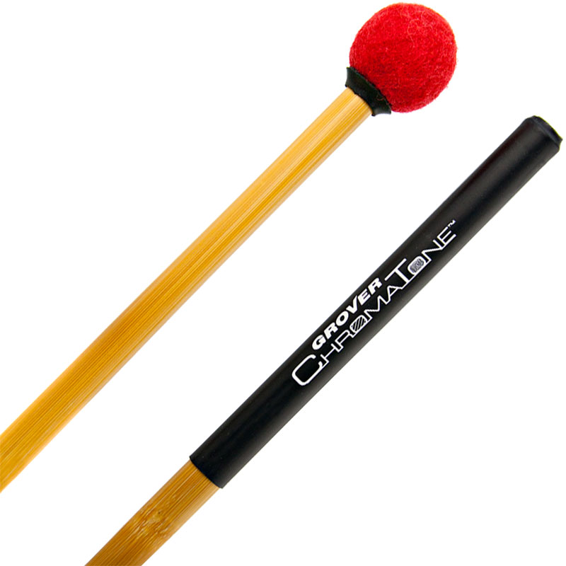 [TMB-C13] Grover Pro ChromaTone II Lite Staccato Timpani Mallets (Ruby Red)