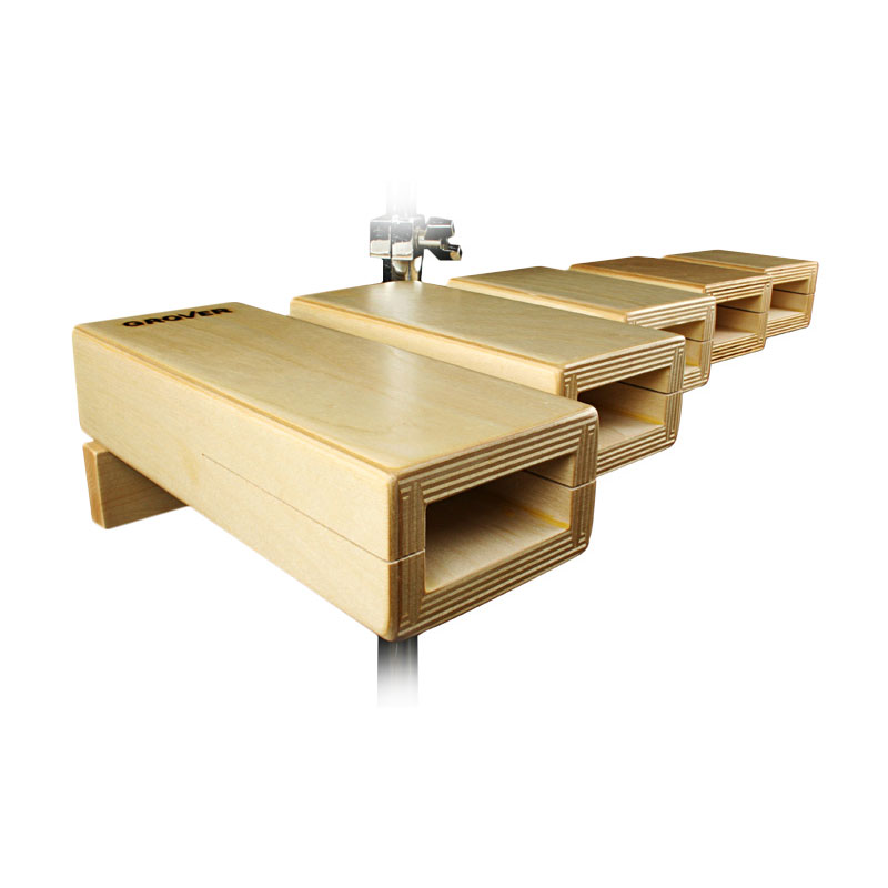 [TPB-XT] Grover Pro Standard Temple Blocks with Stand