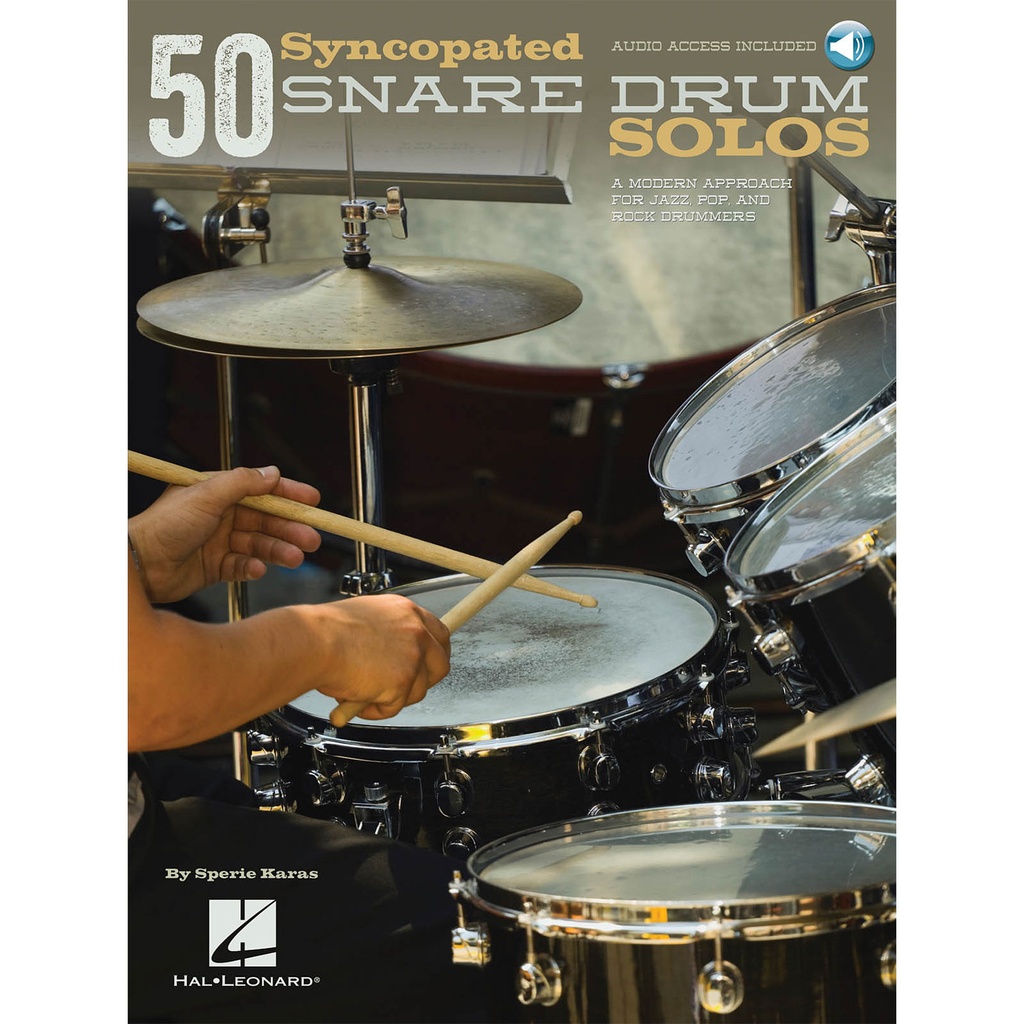 [HL00119645] Hal Leonard 50 Syncopated Snare Drum Solos by Sperie Karas