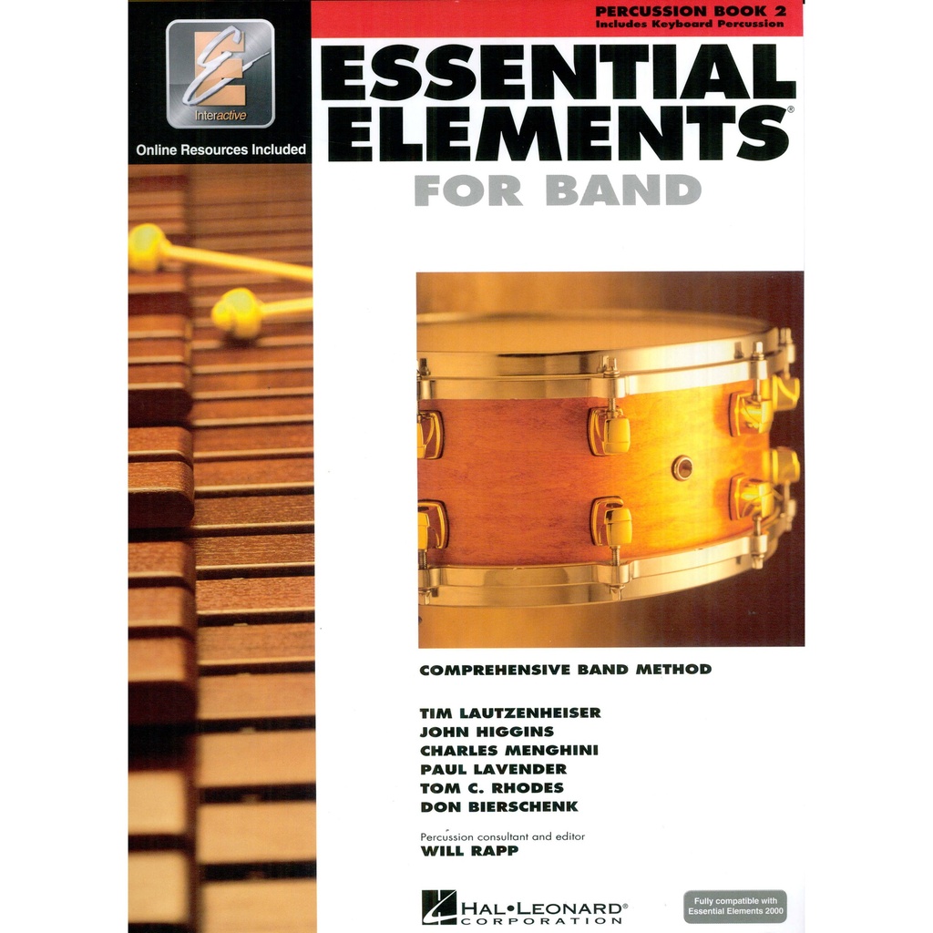 [862604] Hal Leonard Essential Elements for Band: Percussion Book 2