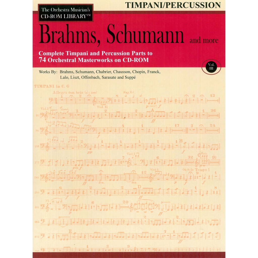 [220106] Hal Leonard Orchestra Musician's Library v.3 Brahms Schumann and More