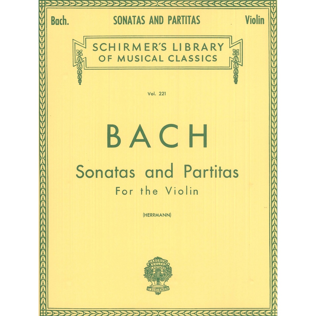[50253550] Hal Leonard Sonatas and Partitas for Violin by J.S. Bach Schirmer Ed