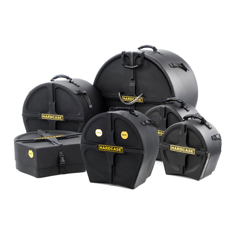 [HROCKFUS6] Hardcase 6-Piece Rock Fusion Drum Case Set
