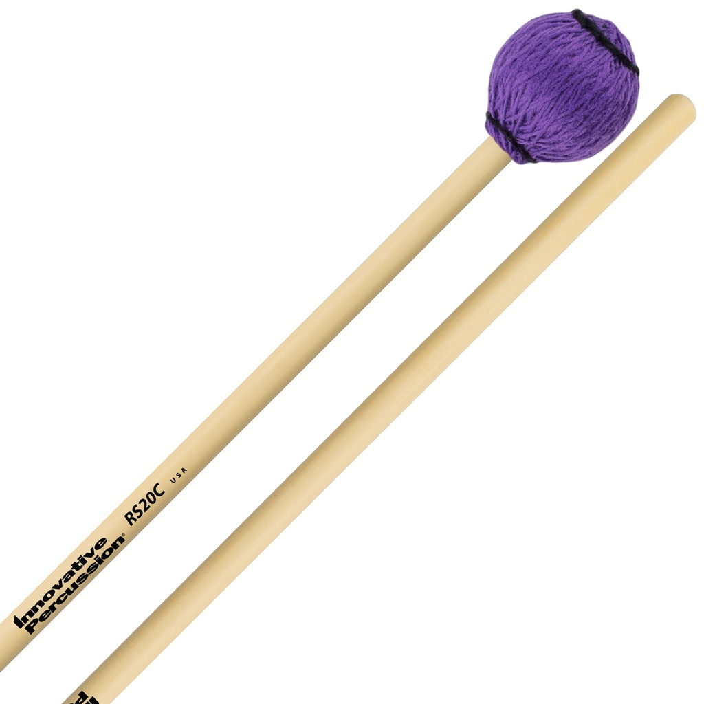 [RS20C] Innovative Percussion RS20C Rattan Series Medium Marimba/Vibraphone Cord Mallets