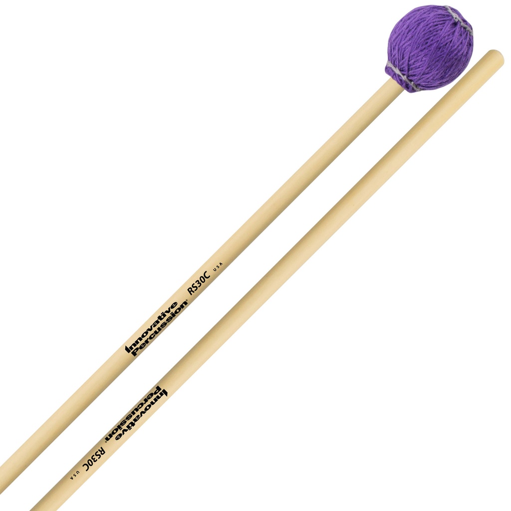 [RS30C] Innovative Percussion RS30C Rattan Series Medium Hard Marimba/Vibraphone Cord Mallets