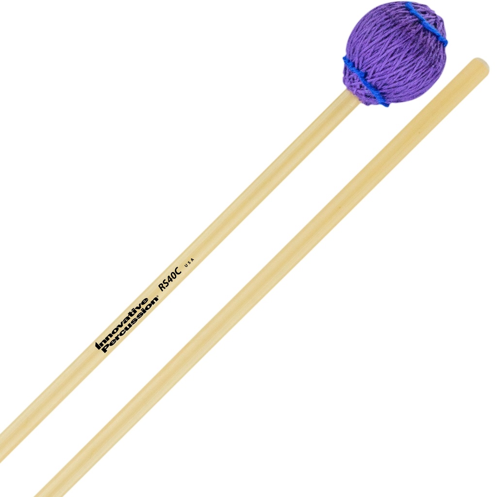 [RS40C] Innovative Percussion RS40C Rattan Series Hard Cord Vibraphone/Marimba Mallets