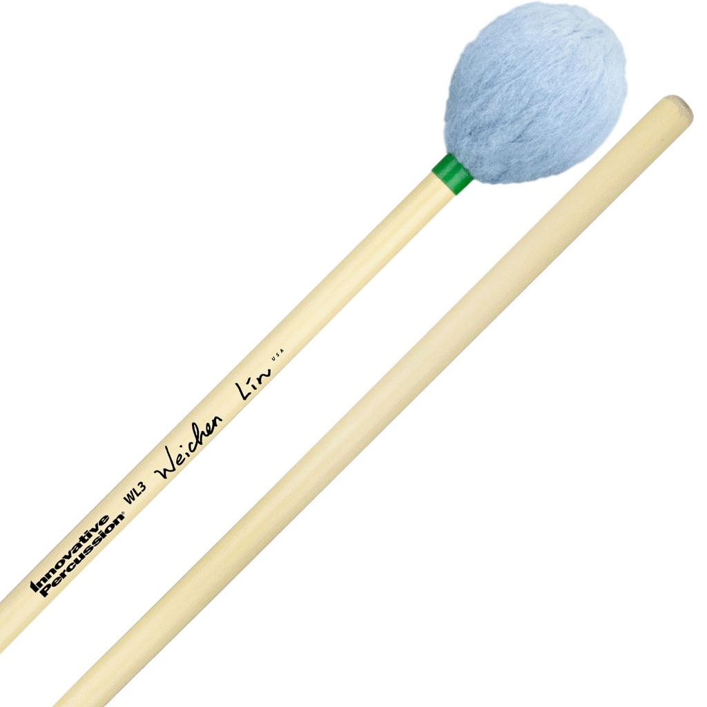 [WL3] Innovative Percussion WL3 Wei-Chen Lin Medium Soft Marimba Mallets w/ Rattan