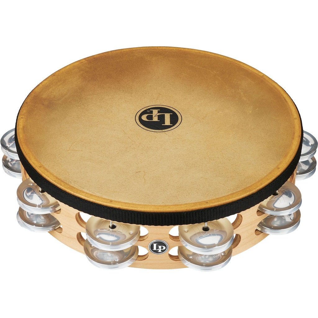 [LP384-AL] LP 10" Pro Double-Row Aluminum Jingle Headed Tambourine
