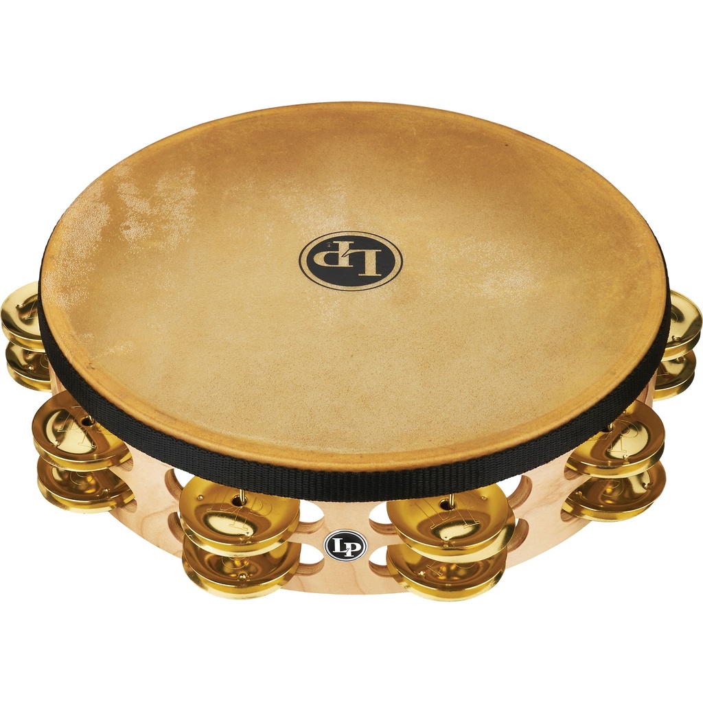 [LP384-BR] LP 10" Pro Double-Row Brass Jingle Headed Tambourine