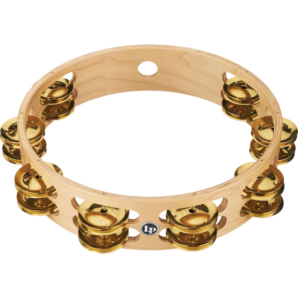 [LP380B-BR] LP 10" Pro Double-Row Brass Jingle Tambourine