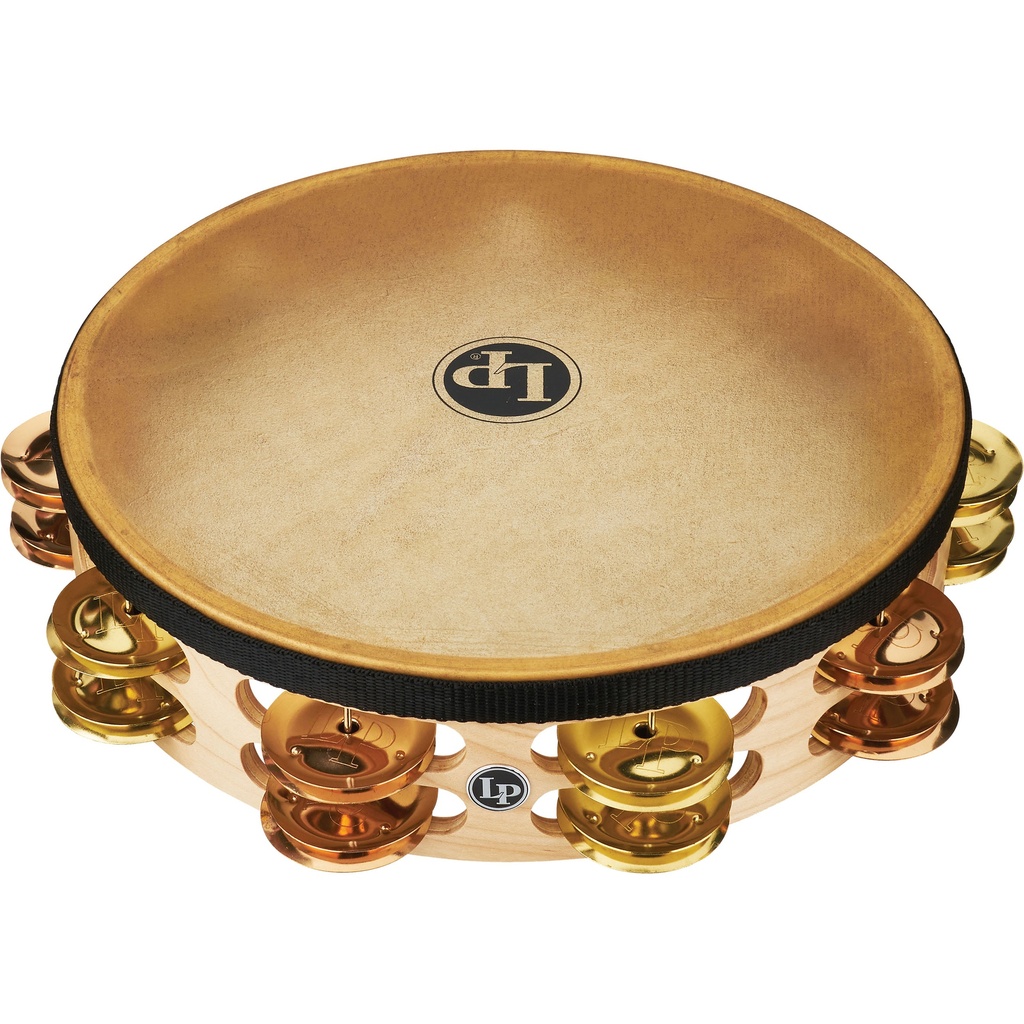 [LP384-BB] LP 10" Pro Double-Row Brass/Bronze Jingle Headed Tambourine