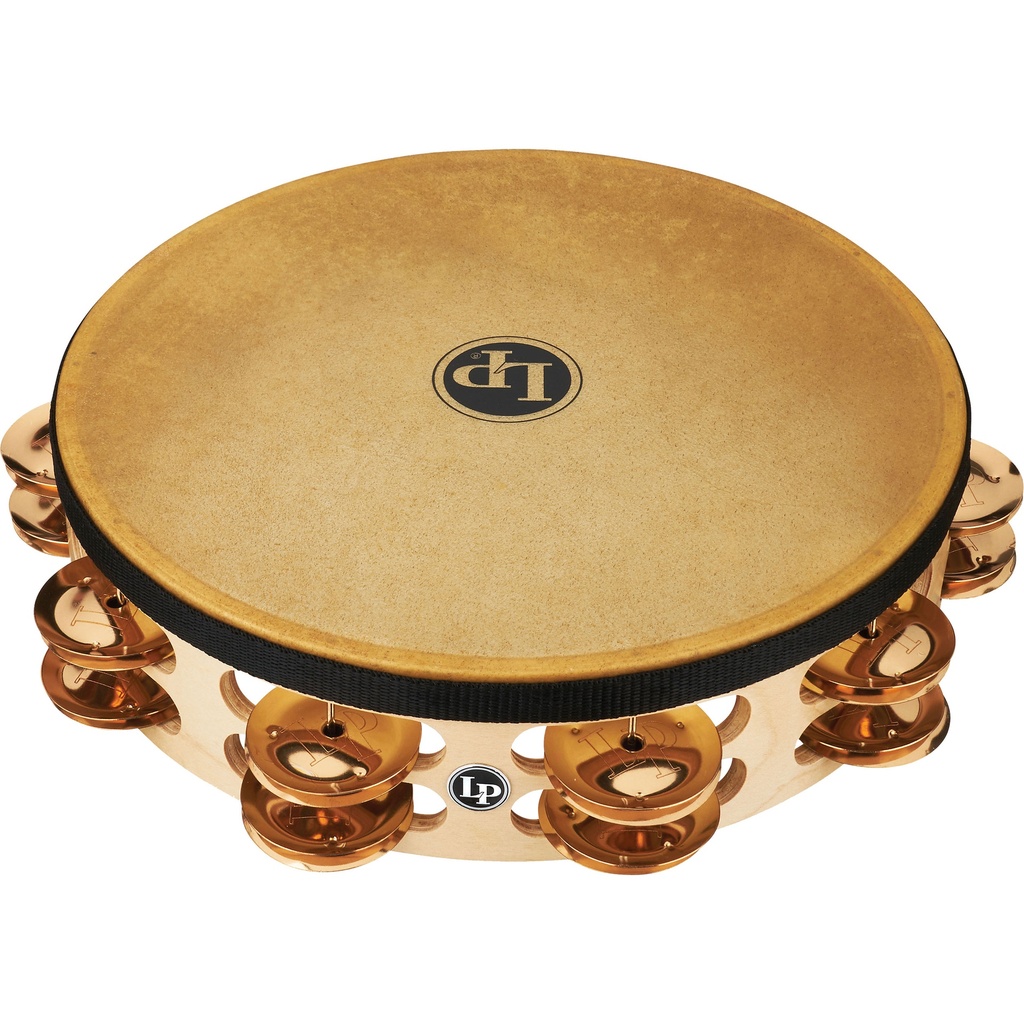 [LP384-BZ] LP 10" Pro Double-Row Bronze Jingle Headed Tambourine