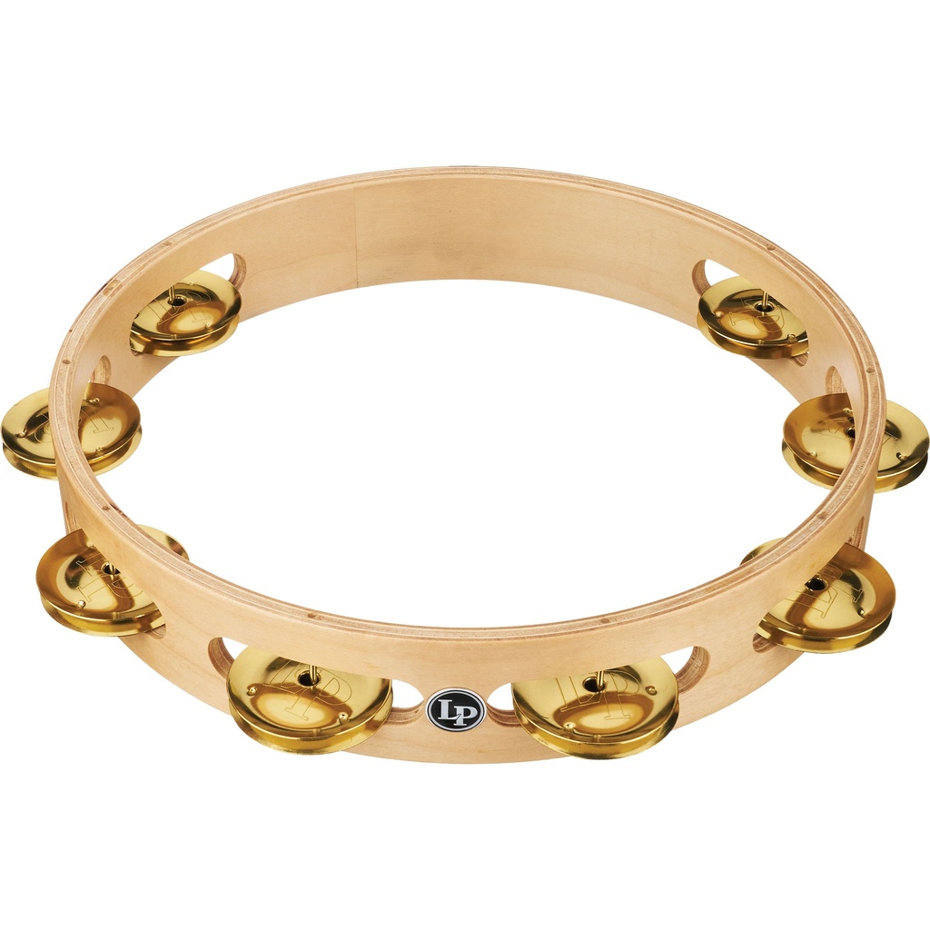 [LP380A-BR] LP 10" Pro Single-Row Brass Jingle Tambourine
