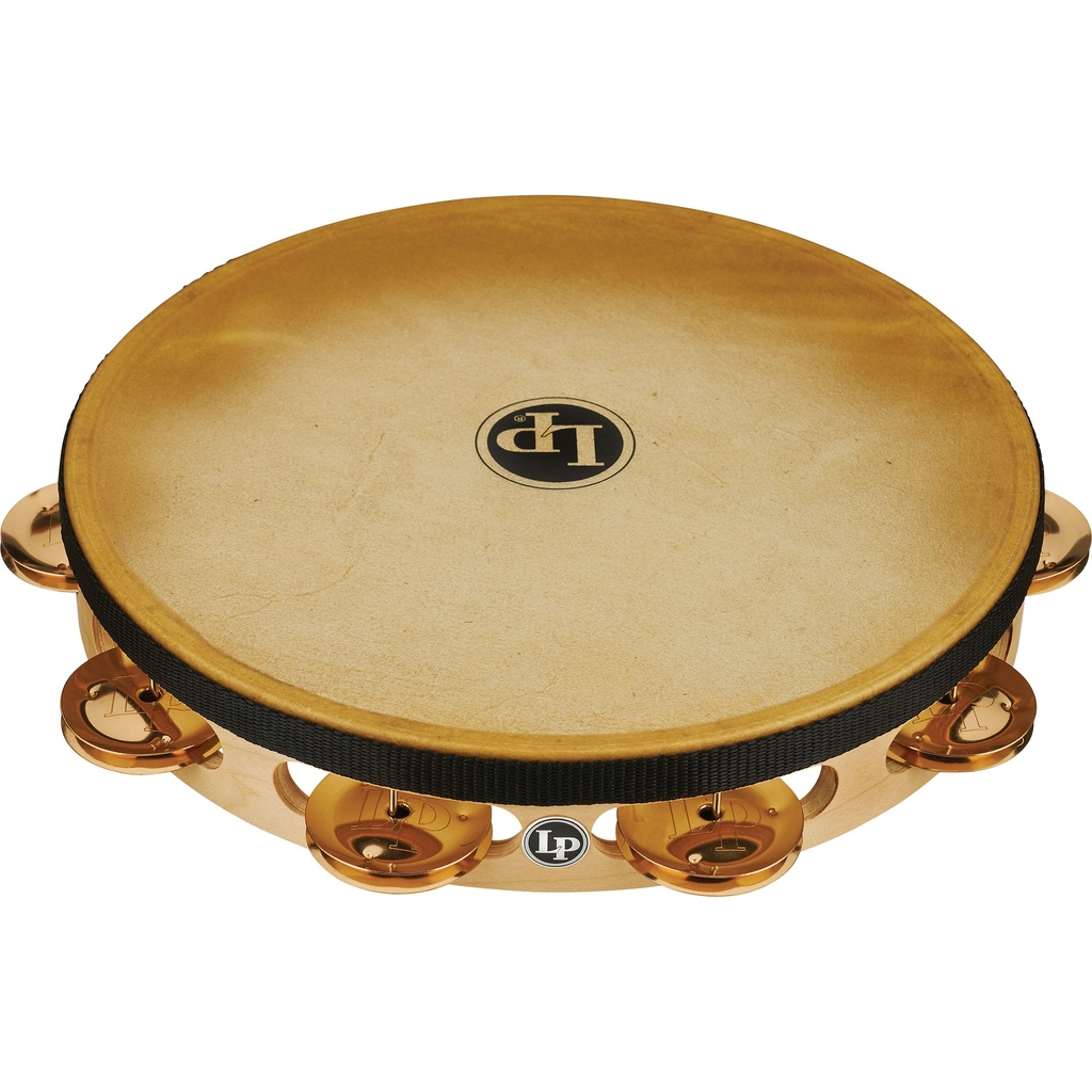 [LP383-BZ] LP 10" Pro Single-Row Bronze Jingle Headed Tambourine