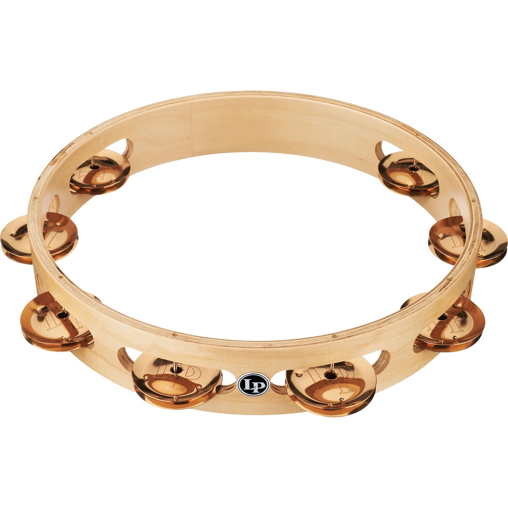 [LP380A-BZ] LP 10" Pro Single-Row Bronze Jingle Tambourine