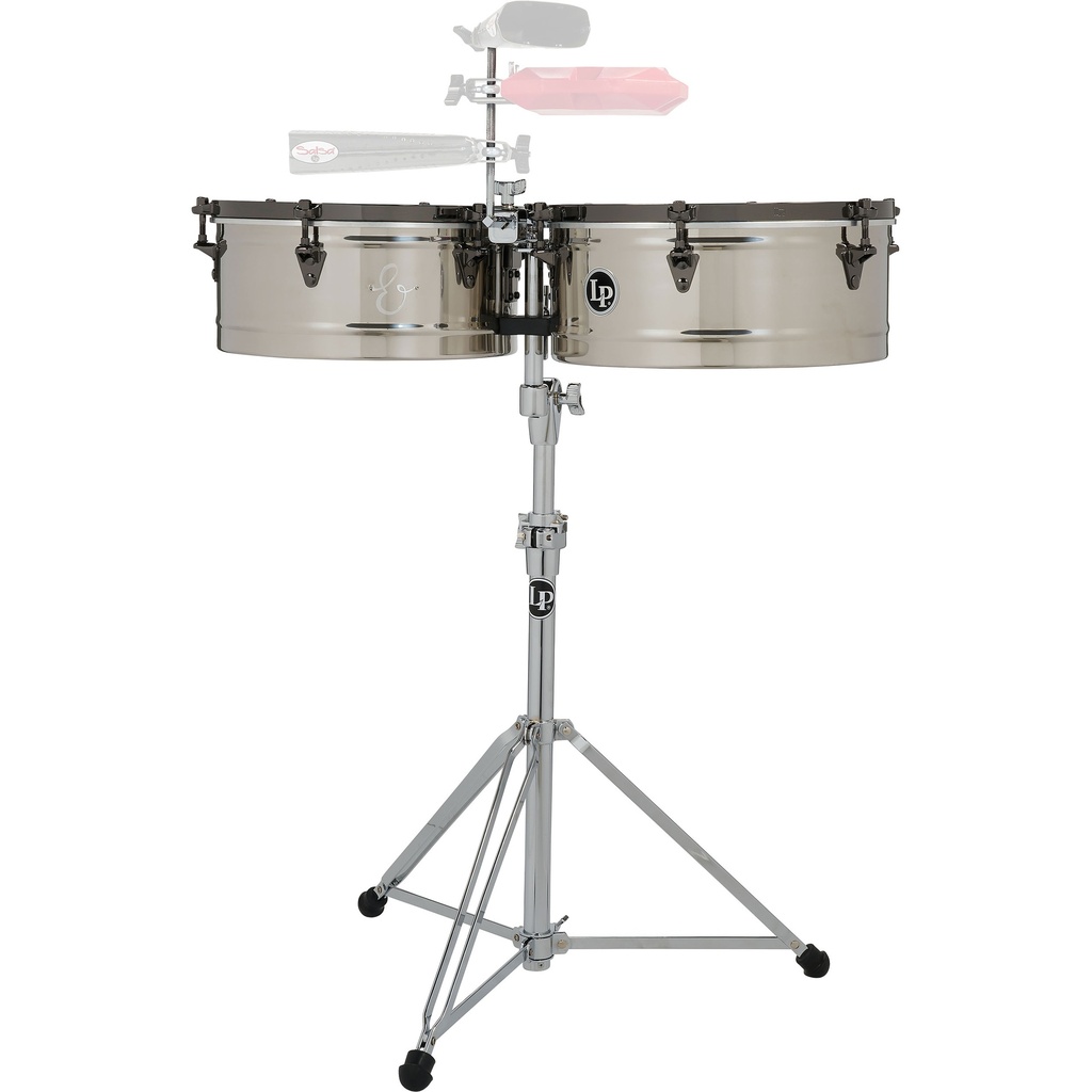 [LP1415-EC] LP 14" & 15" E-Class Steel Timbales with Black Nickel Hardware