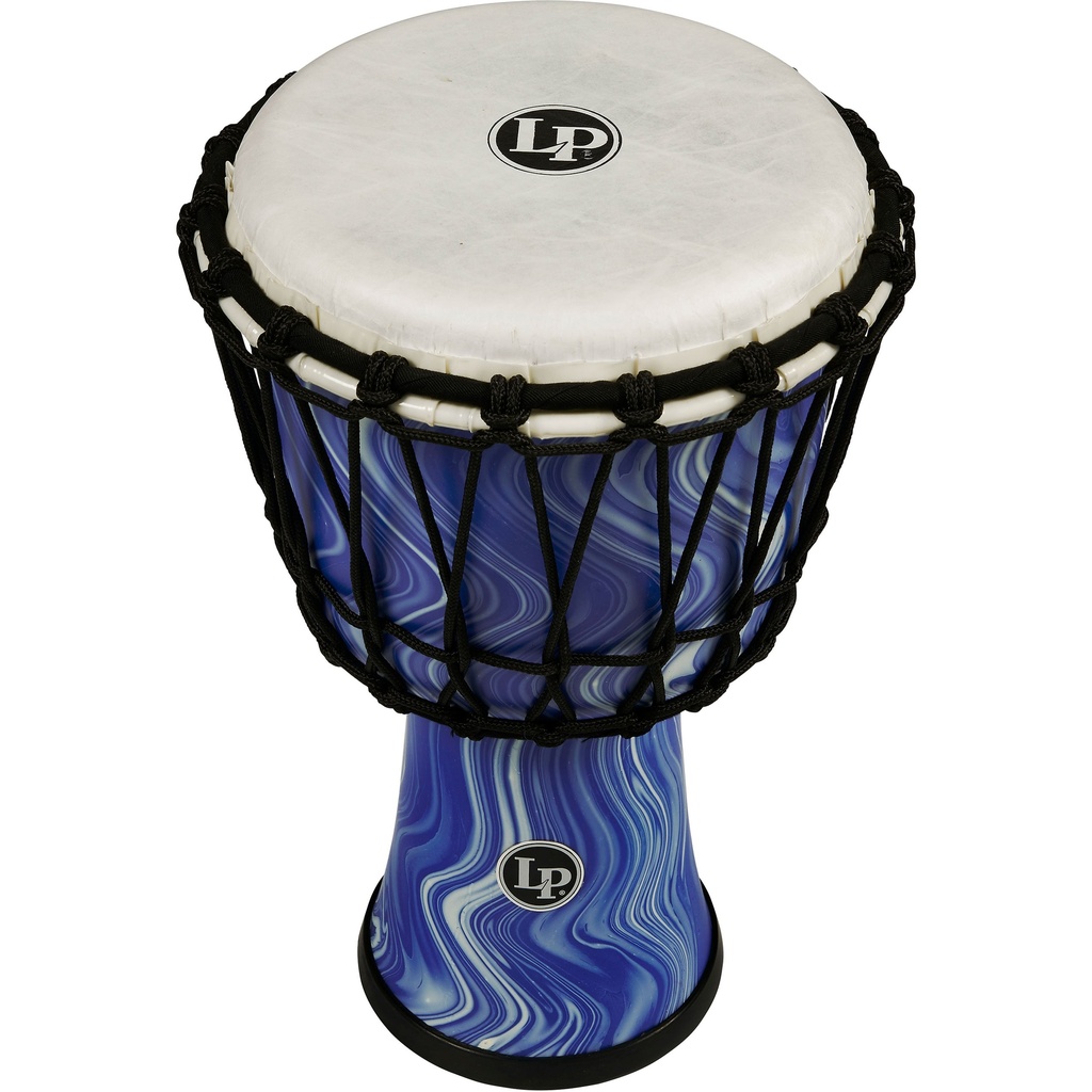[LP1607BM] LP 7" Rope Tuned Circle Djembe in Blue Marble