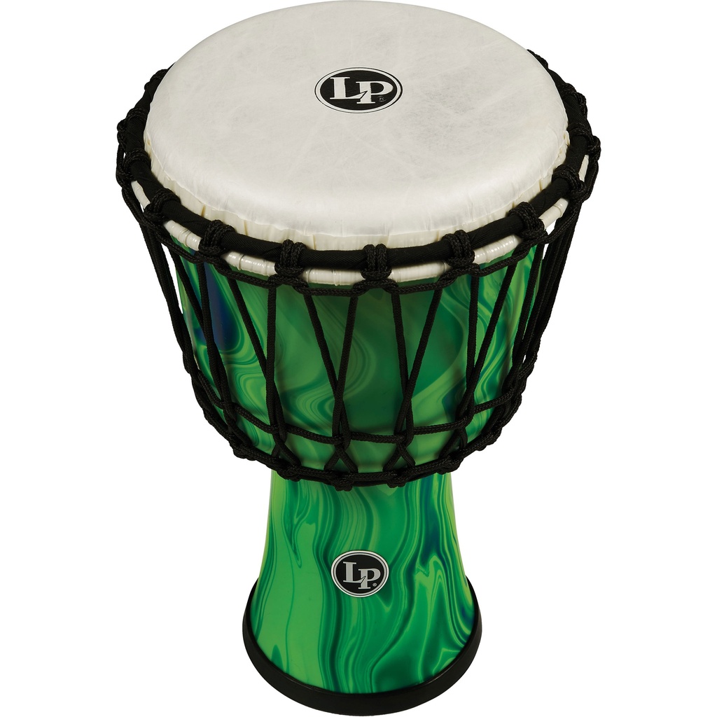 [LP1607GM] LP 7" Rope Tuned Circle Djembe in Green Marble