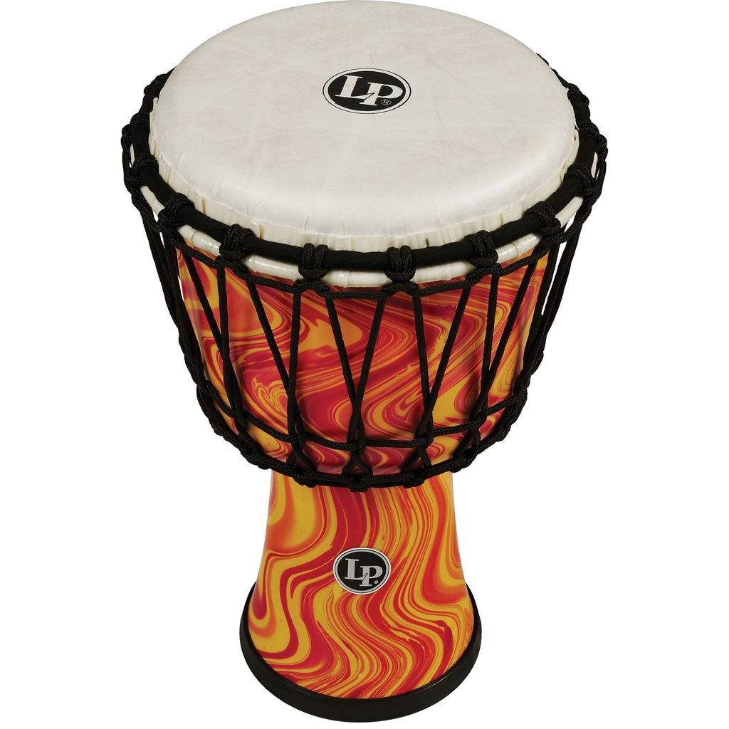 [LP1607OM] LP 7" Rope Tuned Circle Djembe in Orange Marble