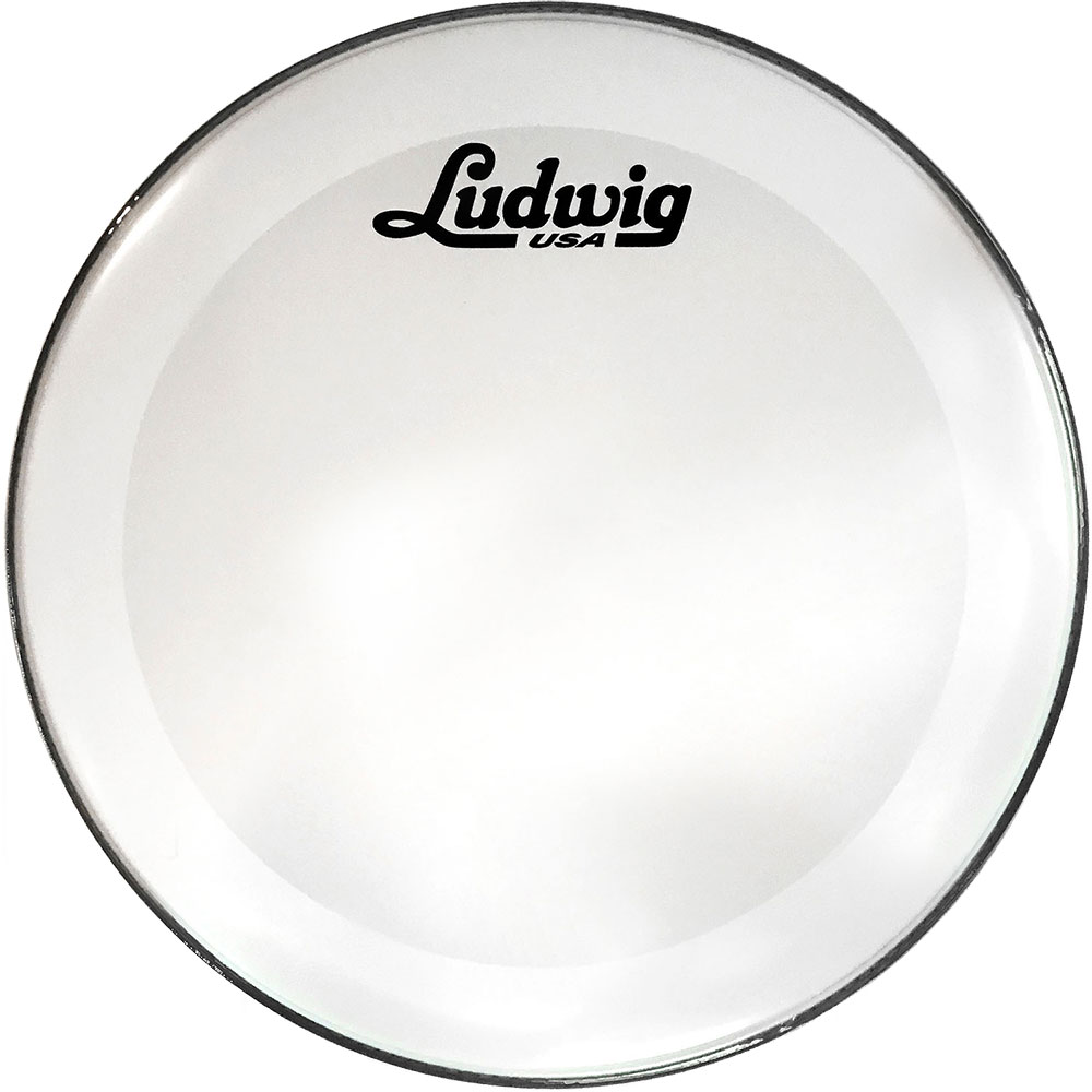 [LW1220P3SWV] Ludwig 20" Powerstroke 3 Smooth White Bass Drum Head w/ Script Logo