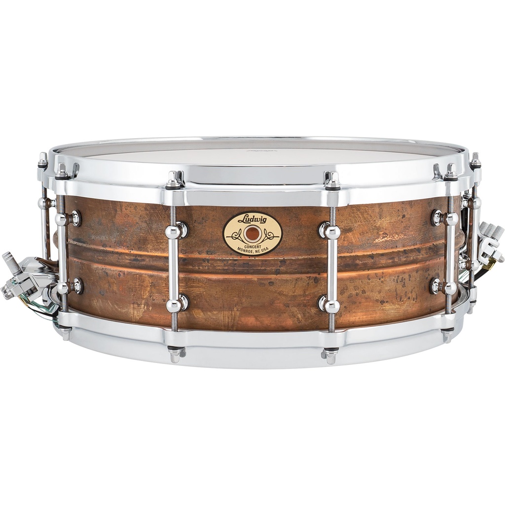 [LCS514CTD] Ludwig 5" x 14" Concert Series Raw Copper Snare Drum