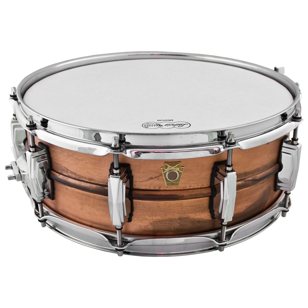 [LC661] Ludwig 5" x 14" Raw Copper Phonic Snare Drum with Imperial Lugs