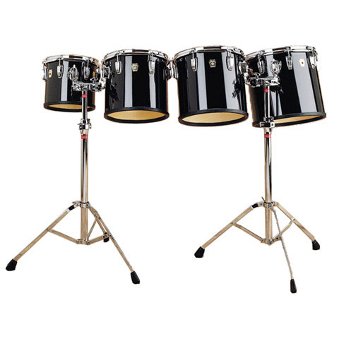[LECT62CCG] Ludwig 6-8-10-12" Concert Toms in Black Cortex