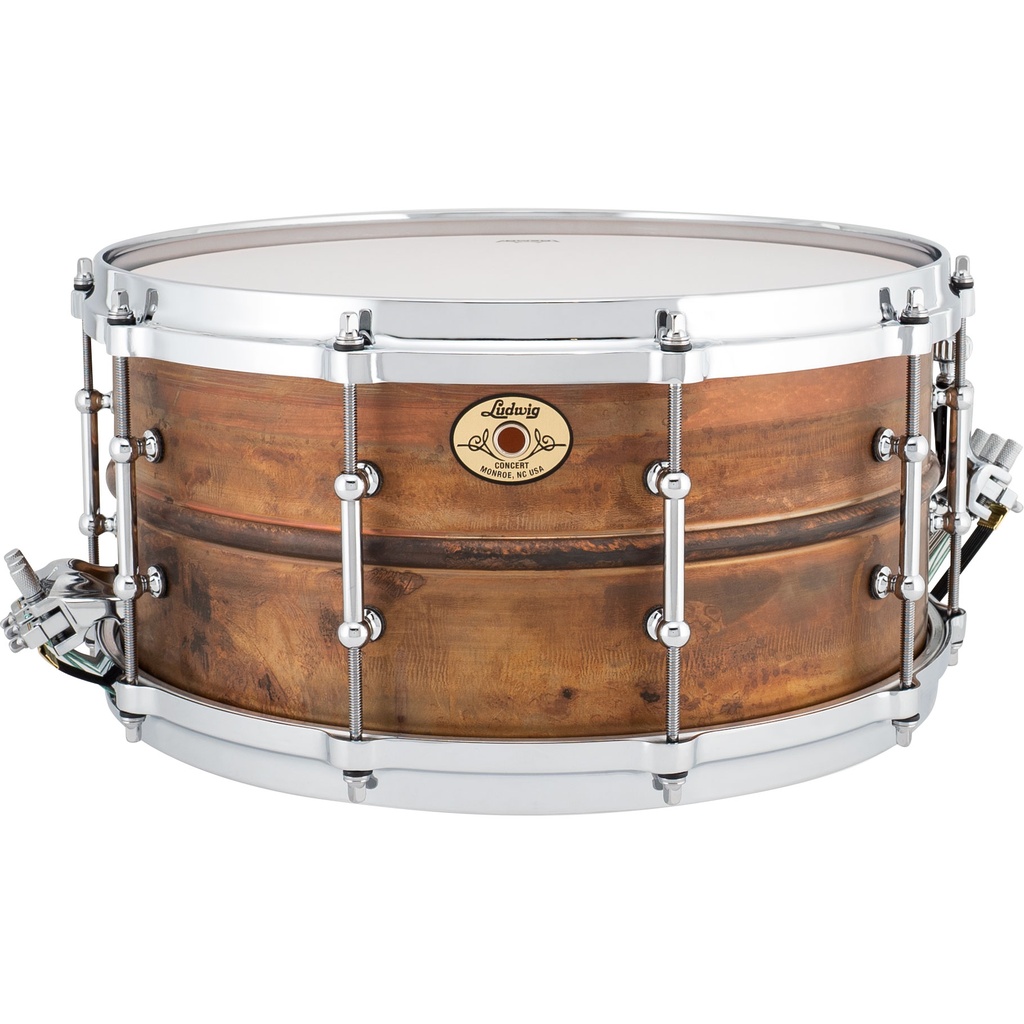 [LCS6514CTD] Ludwig 6.5" x 14" Concert Series Raw Copper  Snare Drum