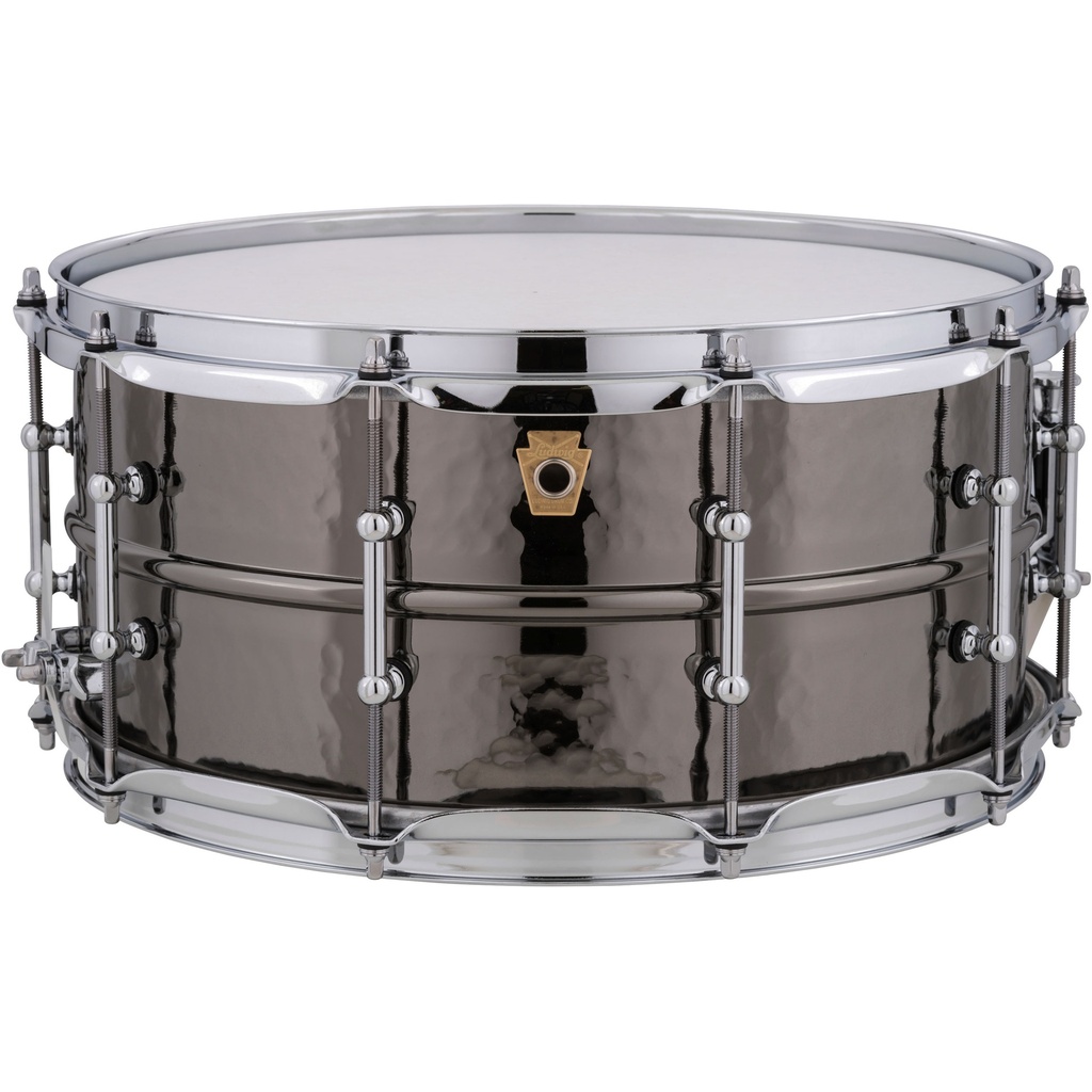 [LB417KT] Ludwig 6.5" x 14" Hammered Black Beauty Snare Drum w/ Tube Lugs